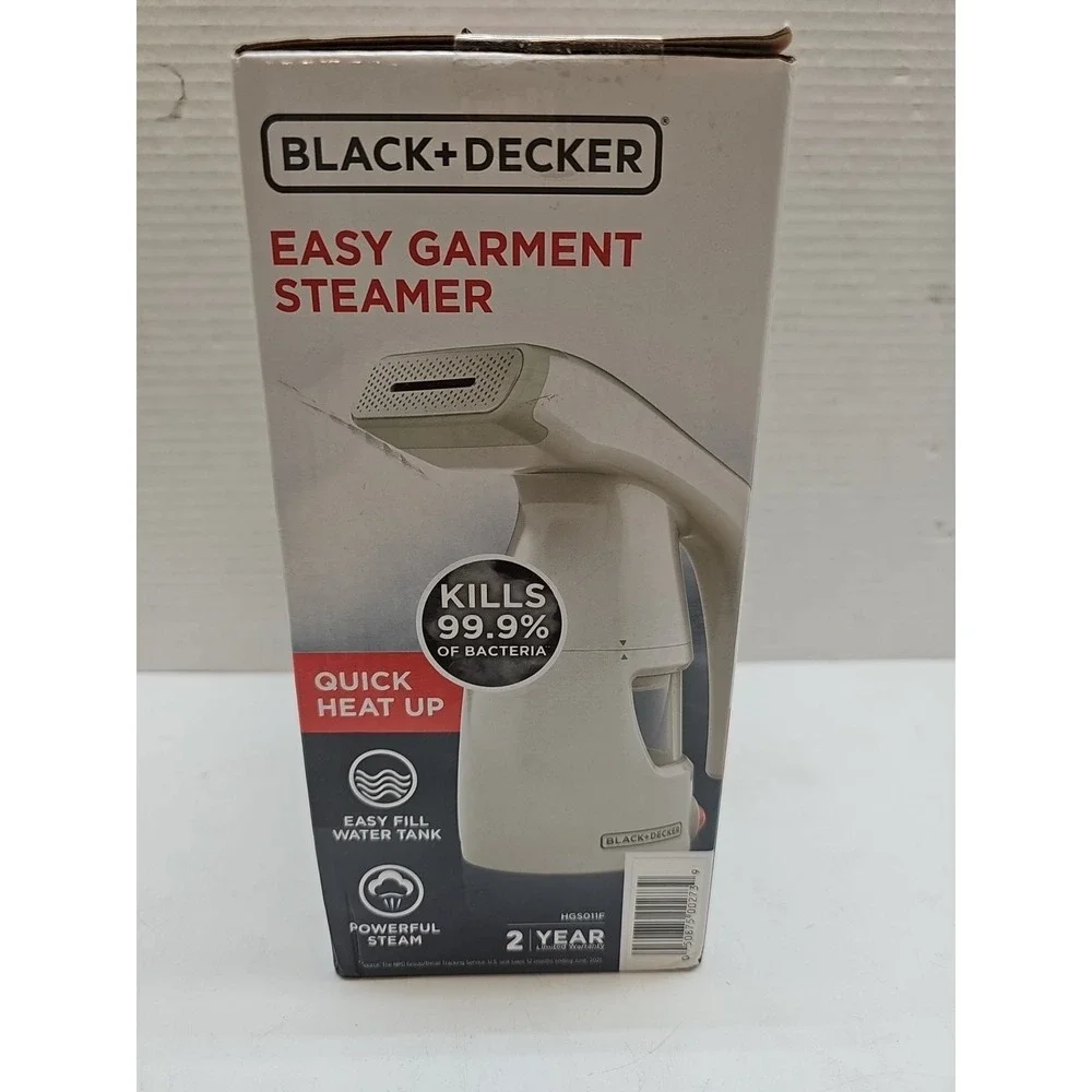 Black & Decker Easy Garment Steamer Quick Heat Up White BRAND NEW